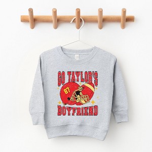 The Juniper Shop Go Taylor's Boyfriend Sparkle Toddler Graphic Sweatshirt - 1 of 3