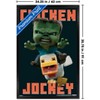 Trends International A Minecraft Movie - Chicken Jockey Framed Wall Poster Prints - 3 of 4
