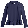City Threads USA-Made Swim Peplum UPF 50+ Long Sleeve Girls Rashguard Tee - 2 of 4