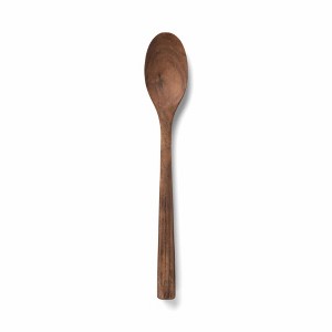 Chef'n Essential Narrow Wooden Spoon, Oiled Walnut - Solid Wood Cooking Utensil with Textured Handle, Heat-Resistant Up to 400 Degrees - 1 of 1