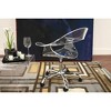 Elia Acrylic Swivel Chair Clear - Baxton Studio: Adjustable, 360-Degree, Steel Base, Modern Style - 4 of 4