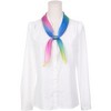 INSPIRE CHIC Women's Chiffon Colorful Gradient Square Soft Sheer Neck Scarves 1Pc - 2 of 4