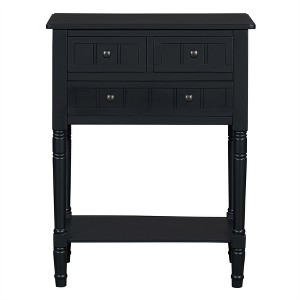 OUTSUPPLY Slim Console Table with 3 Drawers & Shelf, Narrow Sofa Table for Living Room, Hallway - 1 of 4