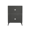 Shoe Cabinet With 2 Flip Drawers Open Shelf Modern Shoe Racks Storage Organizer For Narrow Closet Entryway Living Room - 3 of 4