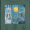Women's - Disney - Character Panels King, Star, & Asha Lightweight French Terry Wide Neck Long Sleeve Shirt - 2 of 4