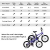 Costway 16 Inch Children's Bicycle with Removable Training Wheels Adjustable Seat Front Handbrake and Coaster Brake for  Age 3-8 Years Old Blue/Red - 3 of 4