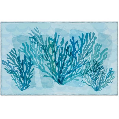 Olivia’s Home Barrier Reef Doormat – 22" × 32" Indoor,Polyester with Coral Reef Print – Ideal for Entryways, Kitchens & Hallways