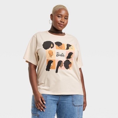 Oversized Printed T-shirt - Brown/Sunset Dream - Ladies