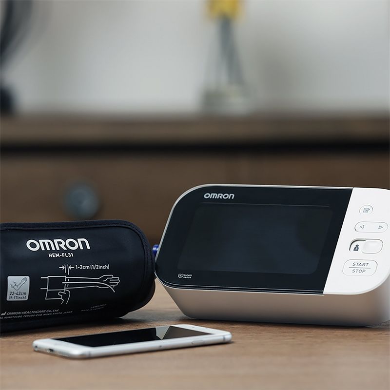 Omron 10 Series Wide Range Arm Home Automatic Digital Blood Pressure Monitor 1-Tube Black 1 Each, 3 of 6