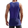 Acekool Men's Mesh Tank Top, Fitted Sleeveless mesh Muscle Shirt, See-Through Round Neck Clubwear - 2 of 4