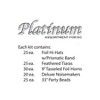 Beistle New Year Platinum Assortment Contains 100 items for your party of 50 guests Silver - 2 of 2