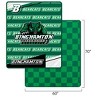 NCAA Binghamton Bearcats Diagonal Ghost Checker Double Sided Blanket - 3 of 3