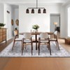 Modern Floral Accent Rug Machine Washable Area Rug for Living Room - 4 of 4