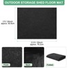 Unique Bargains Waterproof Felt Outdoor Storage Shed Flooring Mat Gray 1 Pc - 3 of 4