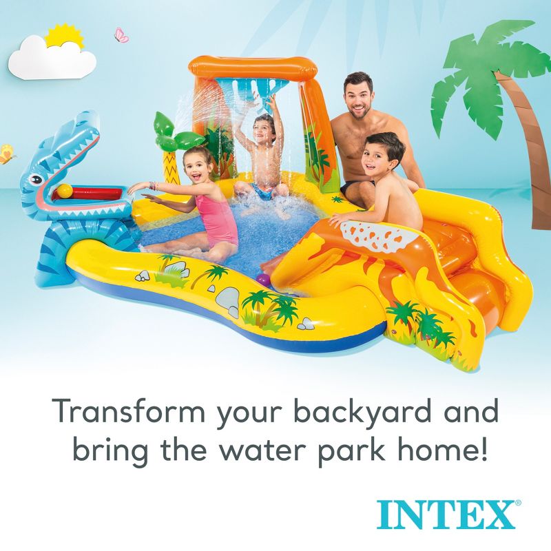 Intex Inflatable Kids Dinosaur Play Center Outdoor Water Park Pool with Slide, 4 of 7