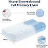 PDTEND Soft Ventilated Contour Memory Foam Pillow for Side Sleeping - Tencel Cover - 2 of 4