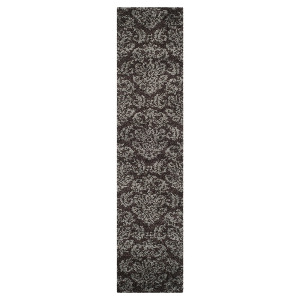  Runner Dark Brown/Smoke Abstract Loomed