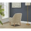 Airsurfer Chenille Armchair, Modern Style Accent Chair with Wood Legs, Comfy Design for Living Room, Bedroom, Office - 4 of 4