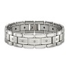 Black Bow Jewelry Men's 16mm Tungsten & 1/3 CTW Diamond Panther Link Bracelet, 8.5 Inch - 3 of 4
