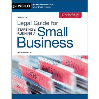 Legal Guide for Starting & Running a Small Business - 19th Edition by  Editors Of Nolo (Paperback)