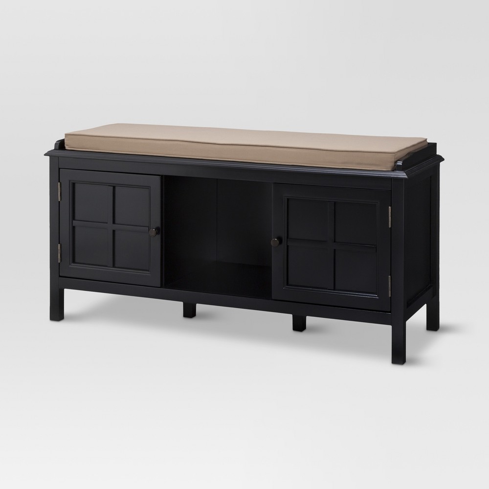 Windham Entryway Bench - Black - Threshold was $189.99 now $94.99 (50.0% off)