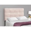 Monarch Specialties Bed Twin Size Upholstered Bedroom Frame Only Youth Teen Juvenile Pink Velvet Transitional - 3 of 4