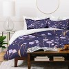 Deny Designs King Emanuela Carratoni Natural Haze Duvet and Sham Set Navy Blue/Lavender - image 3 of 4