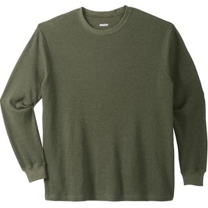 KingSize Men's Big & Tall Tall Waffle-Knit Thermal Crewneck Tee Big - 1 of 4