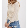 Women's Pointelle Knit Top - BluIvy - 3 of 4