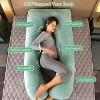 LISM U Shaped Maternity Full Body Pillow for Women with Hip,Back Pain Support - 2 of 4
