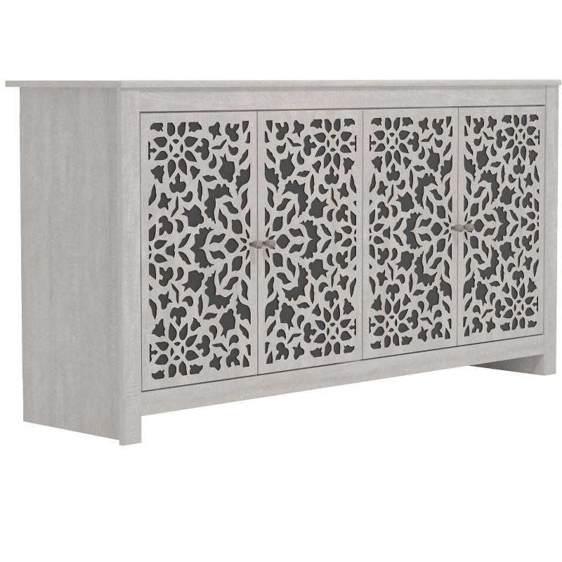 Culbreath Wood 57.6 in. 4 Door Wide Sideboard with Adjustable Shelves, 4 of 15