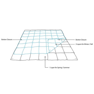 White Twin Down Alternative Microfiber Comforter Set