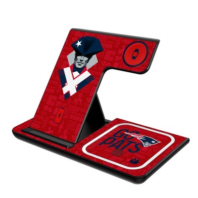 Keyscaper New England Patriots 2024 Edition 15-Watt 3 in 1 Charging Station