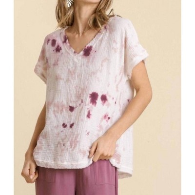 Women's Tie Dye Cotton Gauze Top - umgee