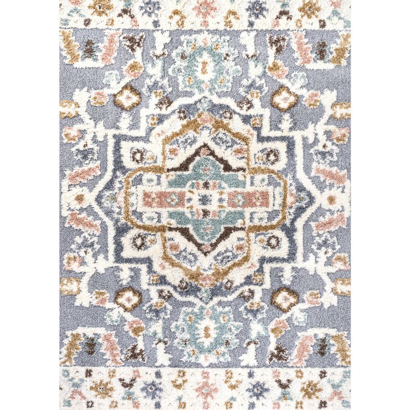 Aziza Persian Medallion High-Low Area Rug - JONATHAN Y, 2 of 11