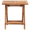 vidaXL Folding Patio Coffee Table 15.7 in.x15.7 in.x15.7 in. Solid Acacia Wood - 2 of 4