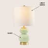 JONATHAN Y Daphne Contemporary Transitional Metal/Glass Ribbed Gourd LED Table Lamp - 3 of 4