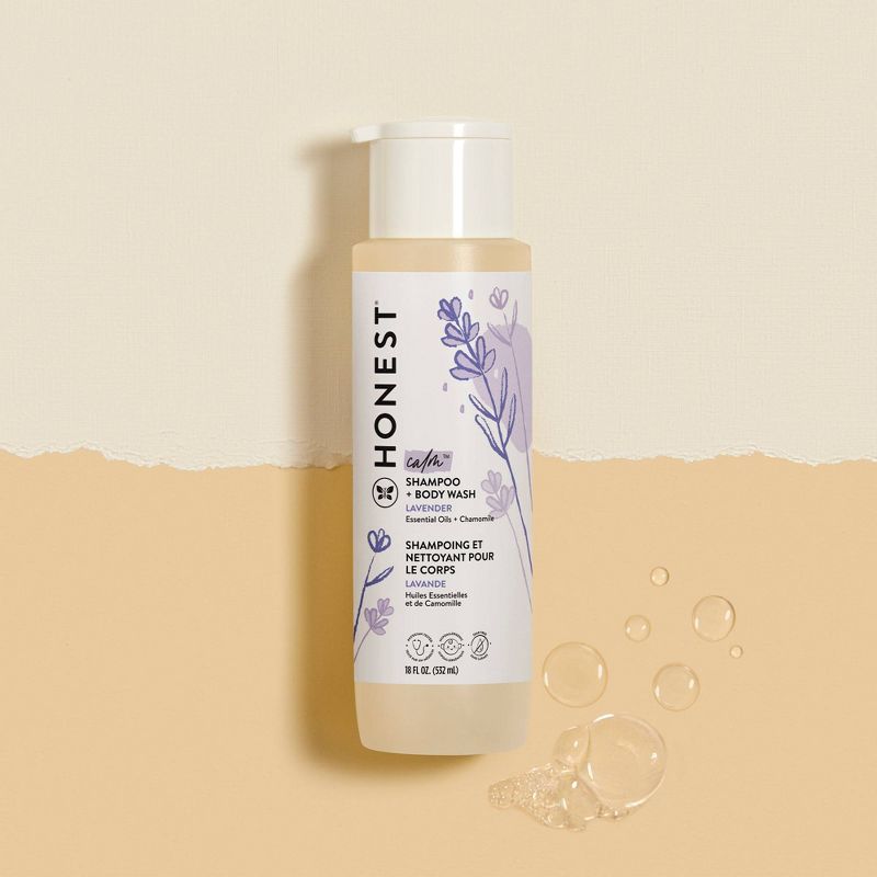 The Honest Company Calm Shampoo + Body Wash - Lavender - 18 fl oz, 3 of 8