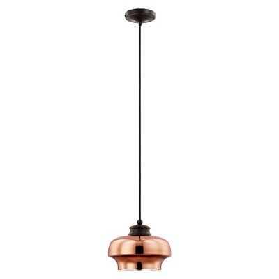 Livex Lighting Art Glass 1 - Light Pendant in  English Bronze