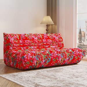 SYFERLORY Armless 3-Seat Togo THREE Seater Large Bean Bag Sofa - 1 of 4