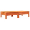 vidaXL Patio Footstool with Cushion Wax Brown Solid Wood Pine - 4 of 4