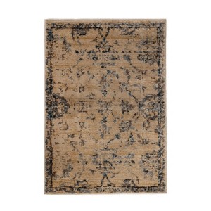 Distressed Medallion Border Indoor Area Rug or Runner by Blue Nile Mills - 1 of 4