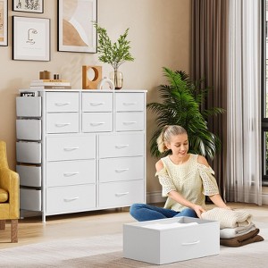 Dresser for Bedroom with 12 Drawer, Dressers & Chests of Drawers for Hallway, Entryway, Sturdy Metal Frame, Wood Tabletop, Easy Pull Handle - 1 of 4
