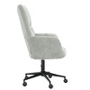 vidaXL Relaxing Chair Light Gray Velvet (100% polyester), Steel Standard - Light Gray - 4 of 4