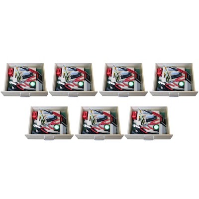 FastCap Kaizen Tool Chest Toolbox Drawer Organizer Customizable 30mm 1/8 Inch Layered Sandwich Foam Sheet, Black/White (7 Pack)