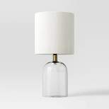 Glass Cylinder Mini Table Lamp with Open Base Clear - Threshold™