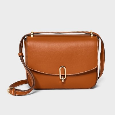 Saddle Crossbody Bag - A New Day™ Brown : Target