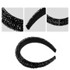 Unique Bargains Women's Bling Rhinestone Padded Hairband Faux Crystal Hair Accessories 1.18 Inch Wide 1 Pc - 4 of 4