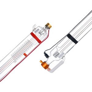 VEVOR 90W CO2 Laser Tube, 49.2 in (1250 mm) Length, 3.1 in (80 mm) Dia Borosilicate Glass Laser Cutter Tube with Metal Head, 10,000hr Wires - 1 of 4