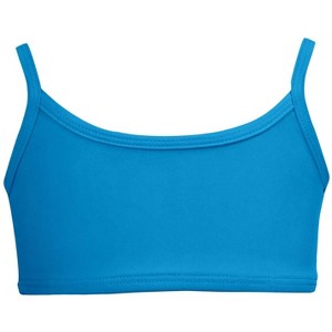 City Threads USA-Made Recycled Nylon UPF 50+ Girls Bikini Top - 1 of 4